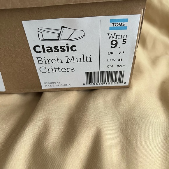 Toms Womens Birch Winter Critters Slip On Loafers,Deer/Fox/Bear, size 9.5 - Picture 8 of 8